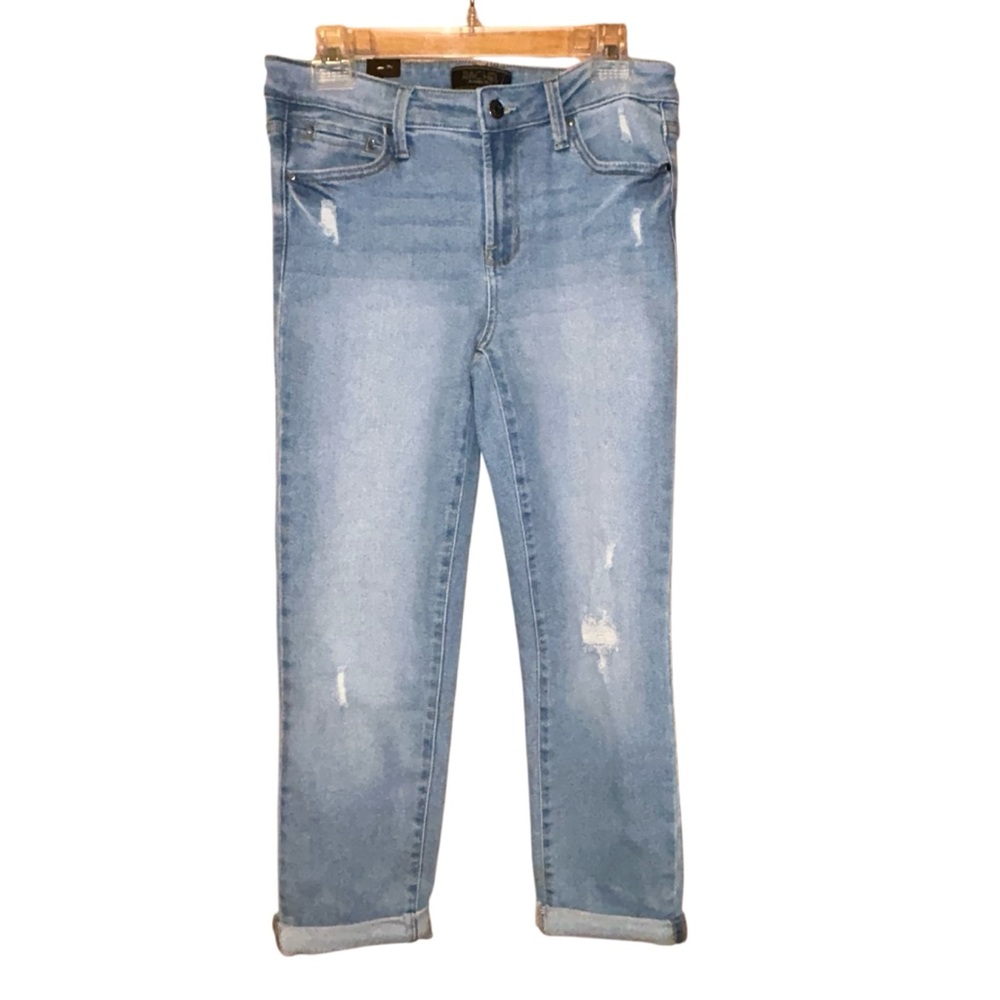Rachel Roy Rachel Straight Leg Jeans Crop Light Wash Distressed Womens‎ 8/29